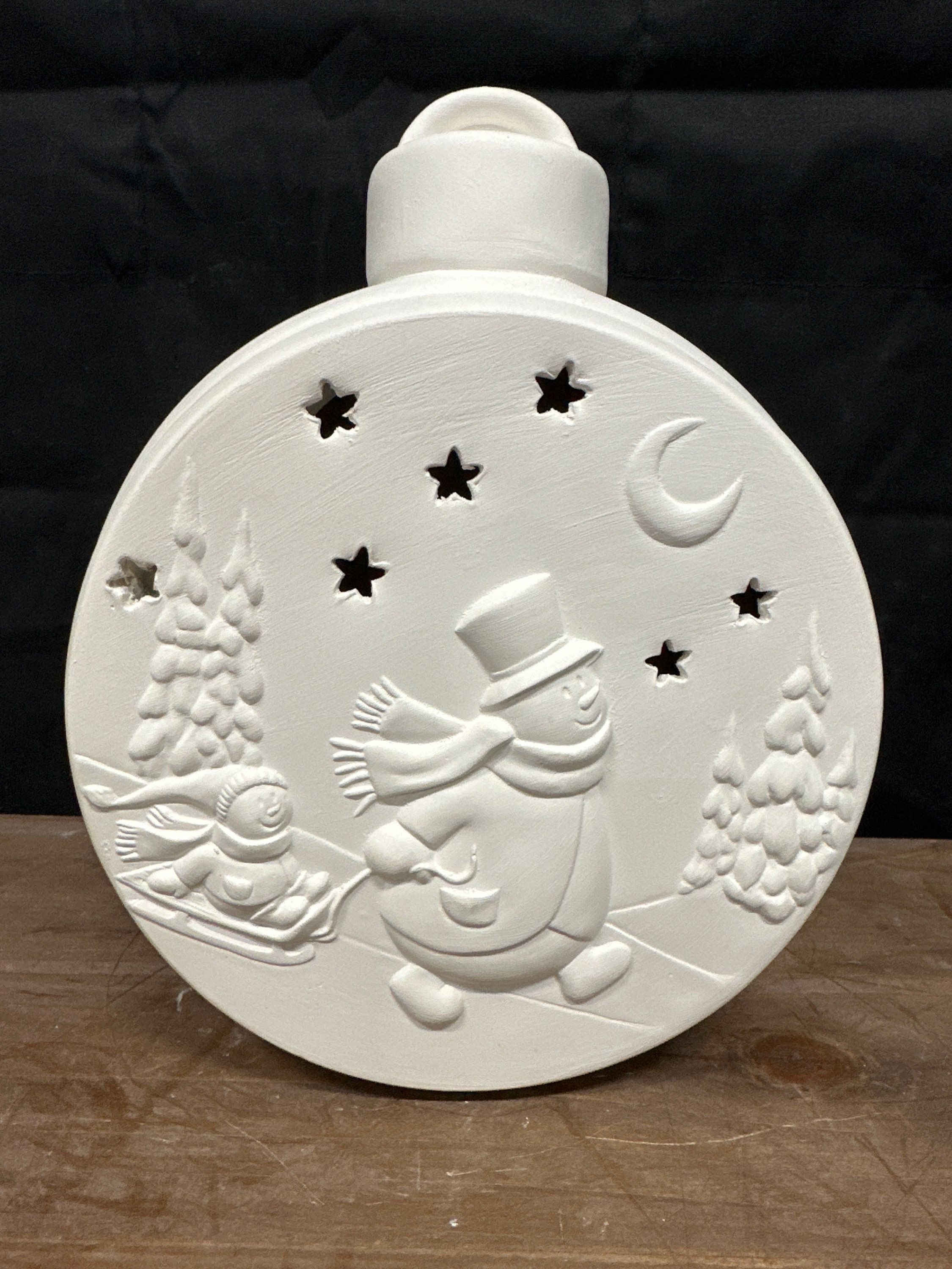 Large Snowman Ornament Light-Up