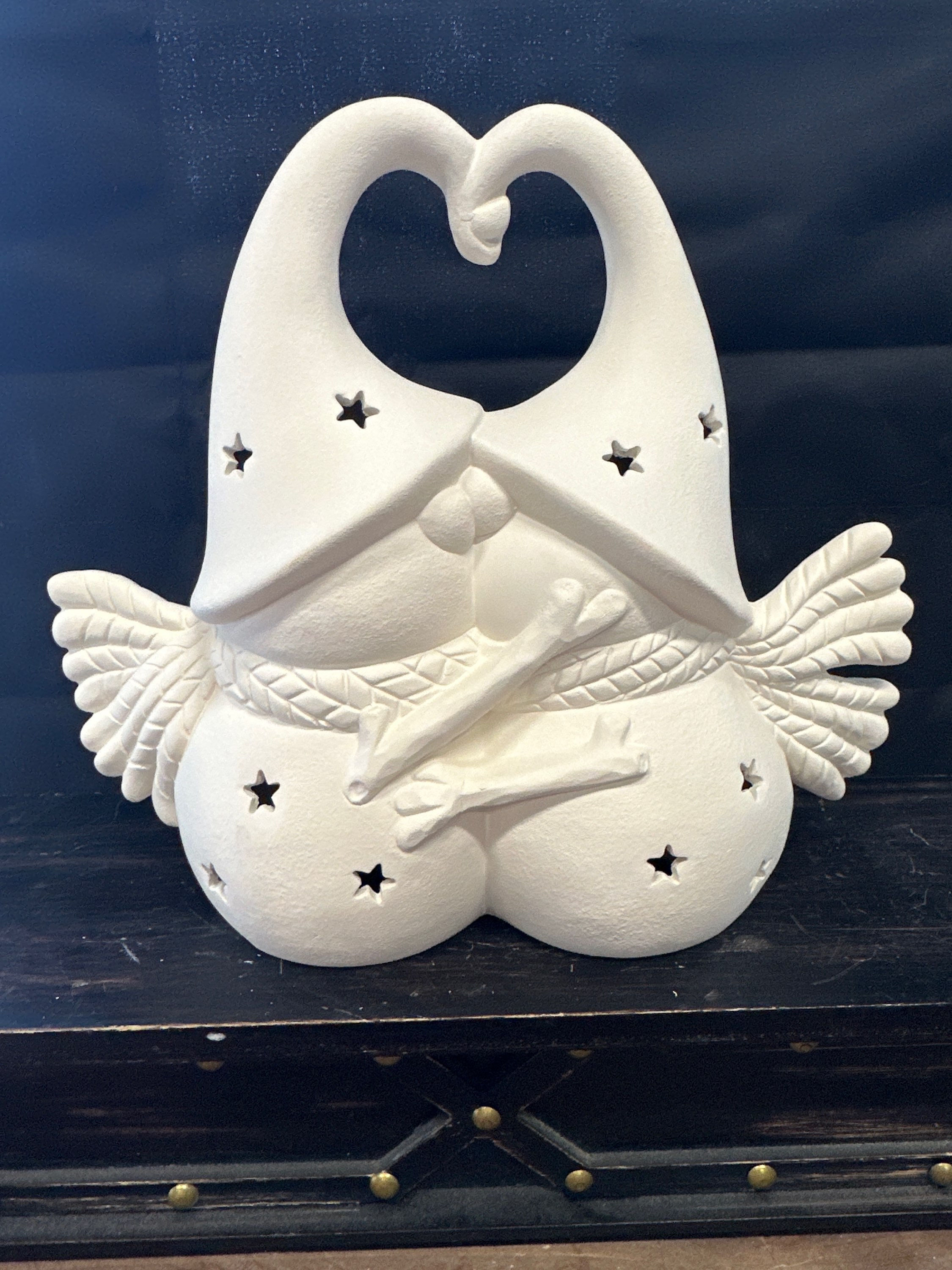 Kissing Snowman Gnomes Light-Up