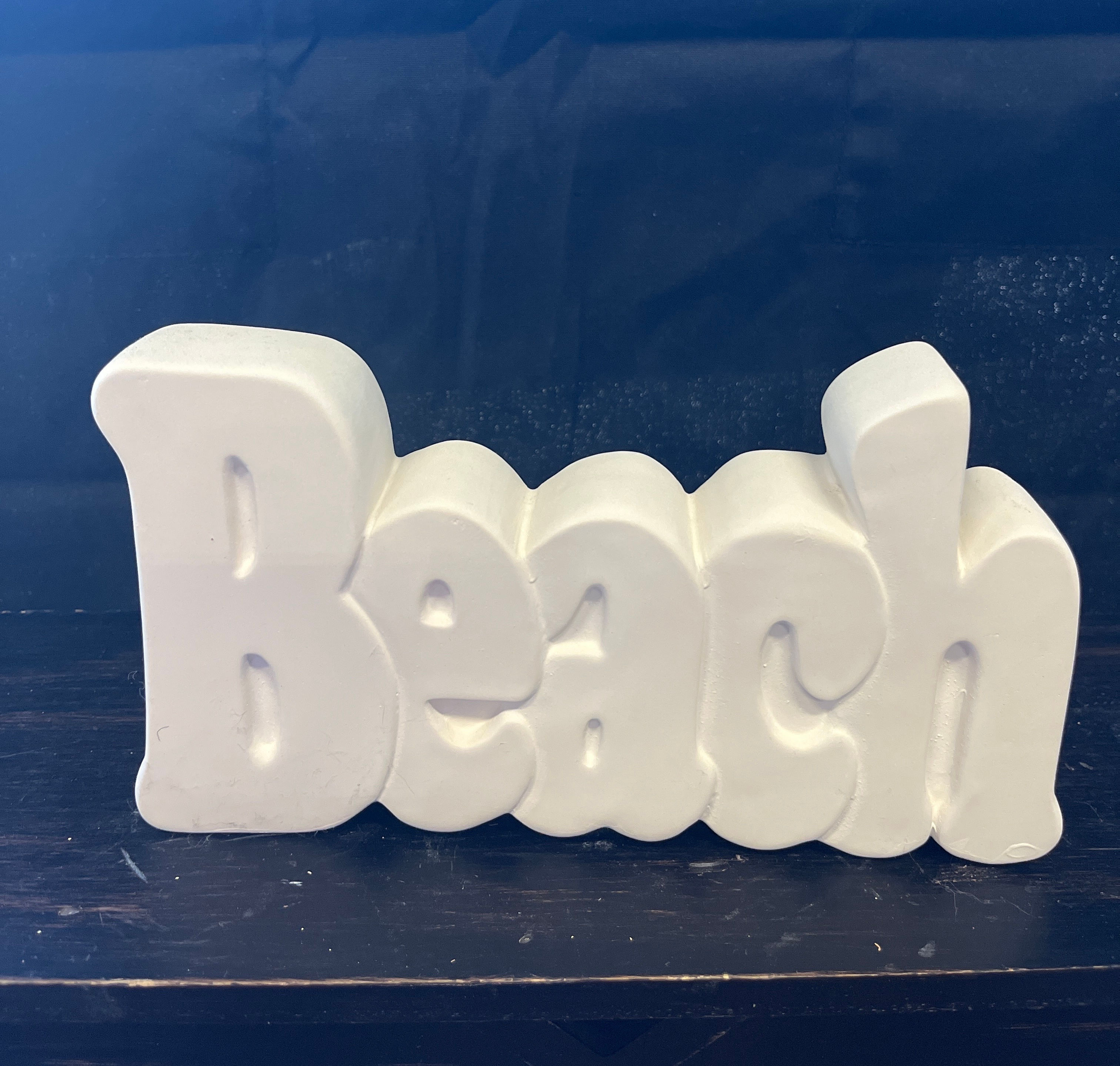 Beach Word Plaque
