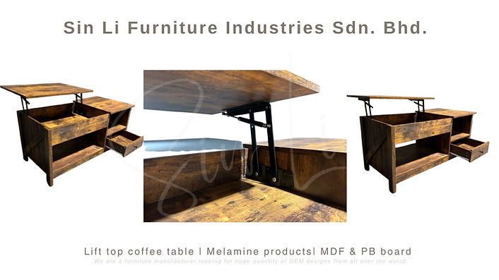 Modern wooden furniture design by Sin Li Furniture Malaysia