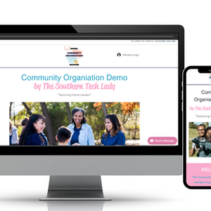 Community Org Demo Website by The Southern Tech Lady