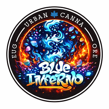 Blue Inferno logo with fiery elements.png