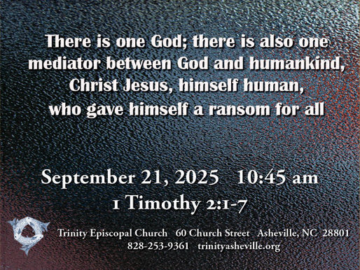 Trinity Episcopal Church Holy Eucharist - September 21, 2025 - 10:45 am