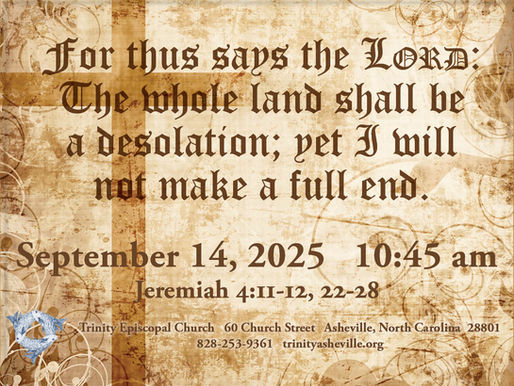 Trinity Episcopal Church Holy Eucharist - September 14, 2025 - 10:45 am