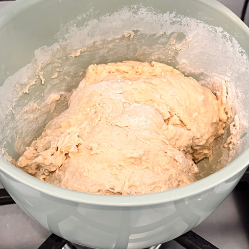 sourdough recipe - making dough