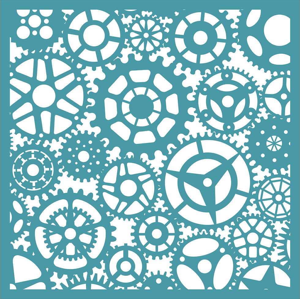 Zinski Art intricate gears pattern