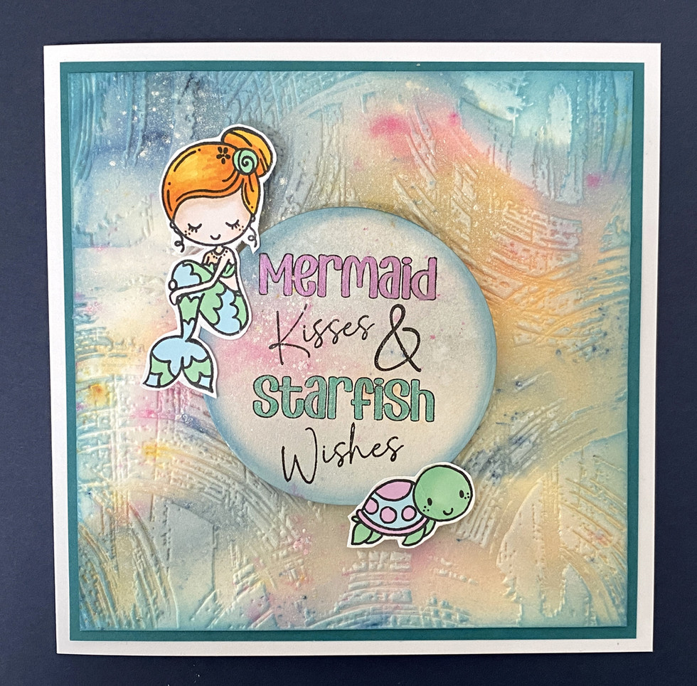 Mermaid Kisses & Starfish Wishes with mermaid and turtle