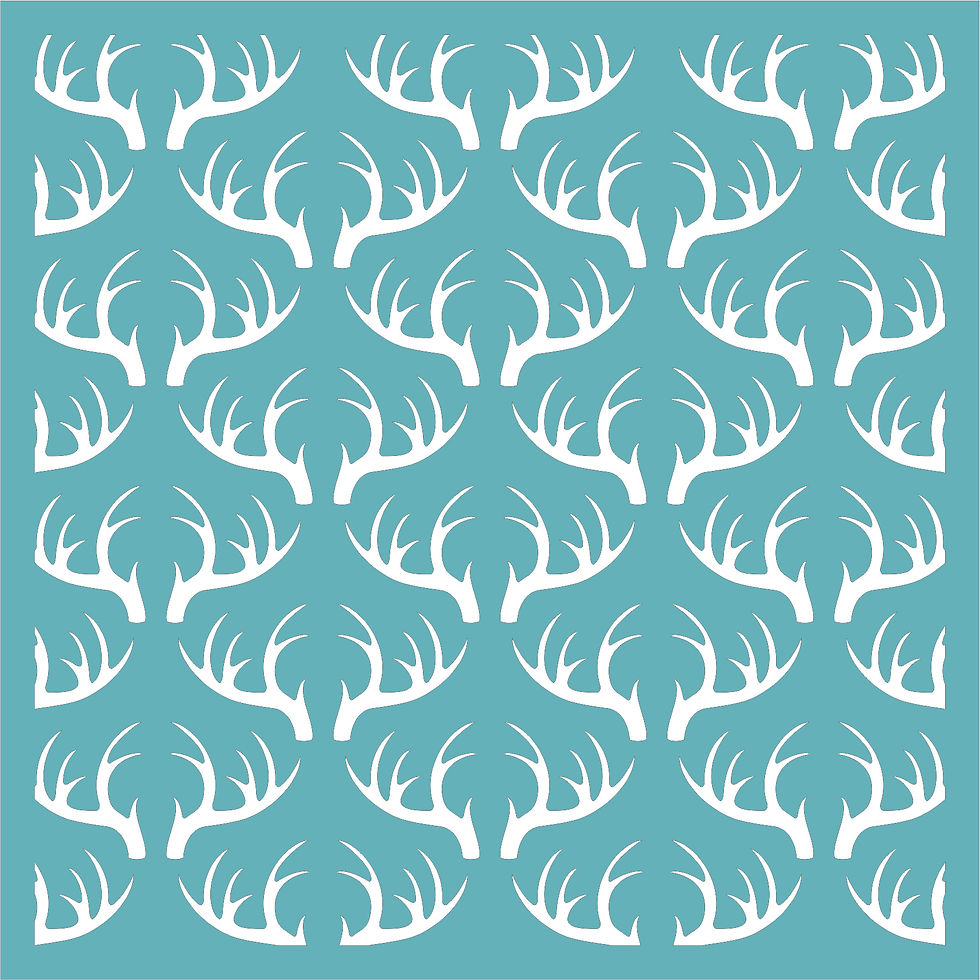 Antler Background Stencil