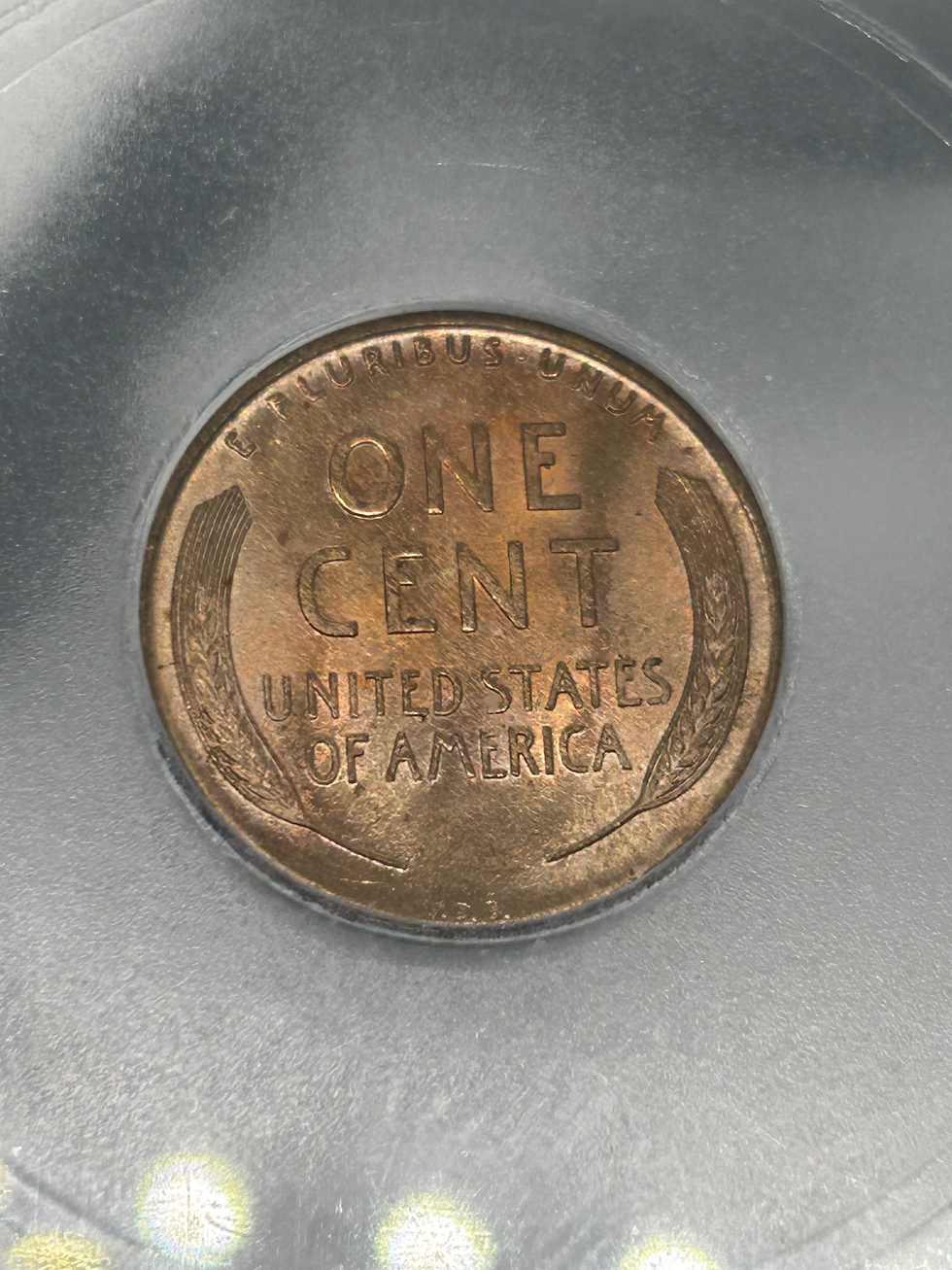 Thumbnail: 1909 VDB MS65 RD Wheat Cent ICG