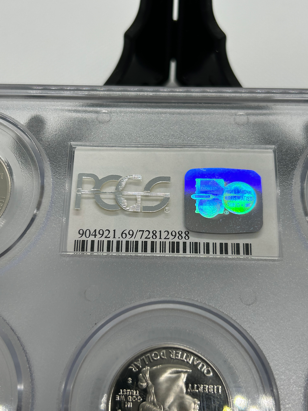 Thumbnail: 2004 S PCGS PR69 DCAM Clad Quarter Proof Set Single Holder