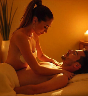 clinica caras mulher fazendo massagem em homem