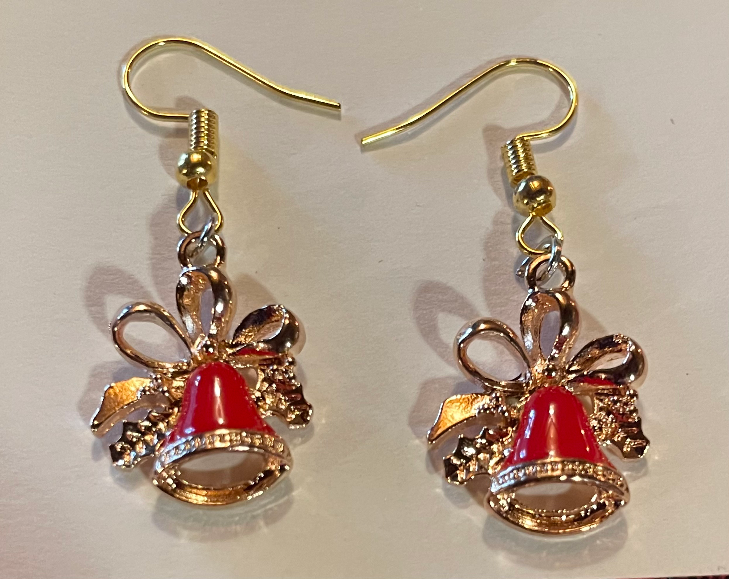 Red Bell Earrings