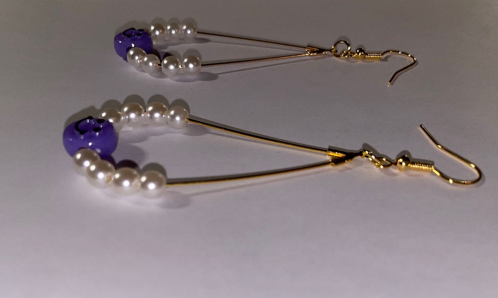 Thumbnail: Purple Smile Earrings