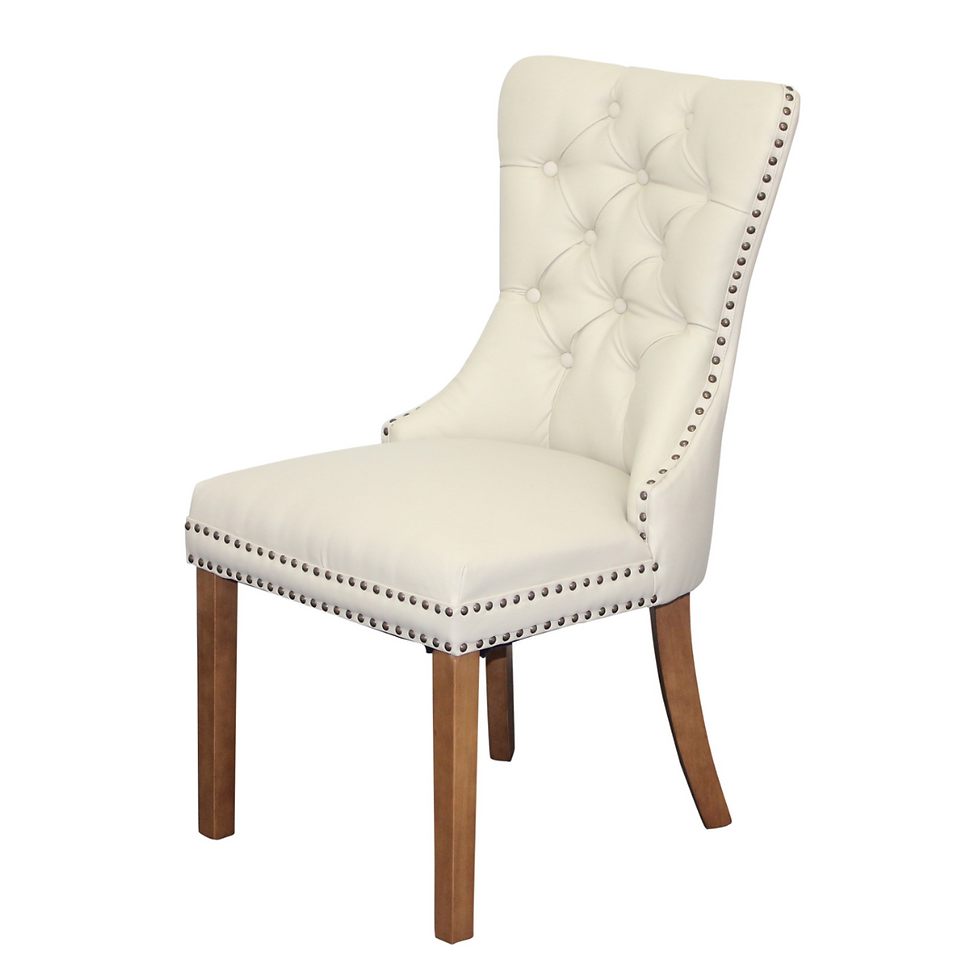Thumbnail: Elena Diamond Buttoned Dining Chair