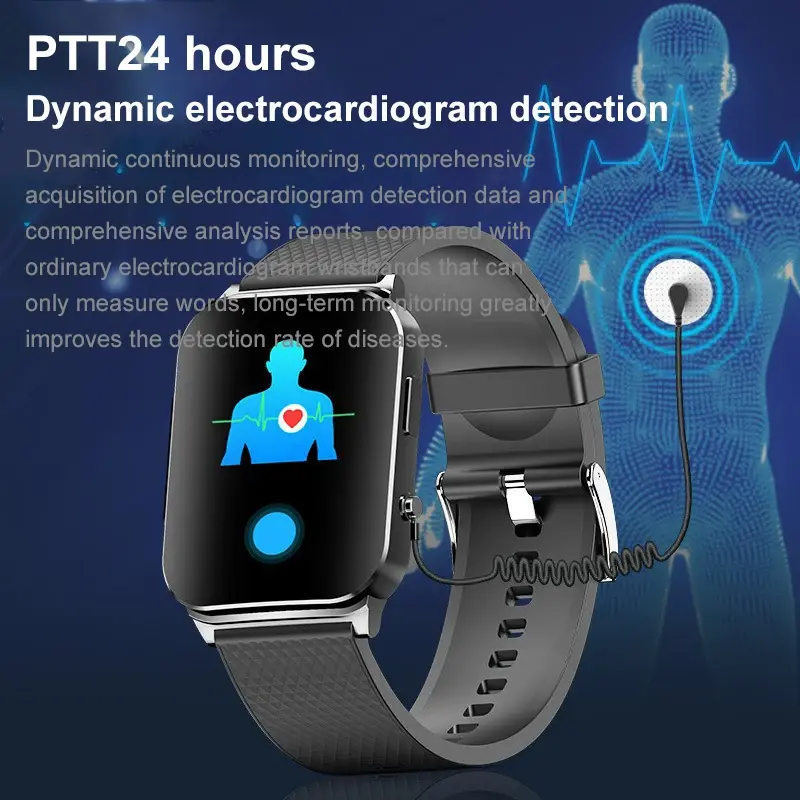 Thumbnail: Ecg Ppg Smart Watch Men Bp & Gos Android Smart Watch