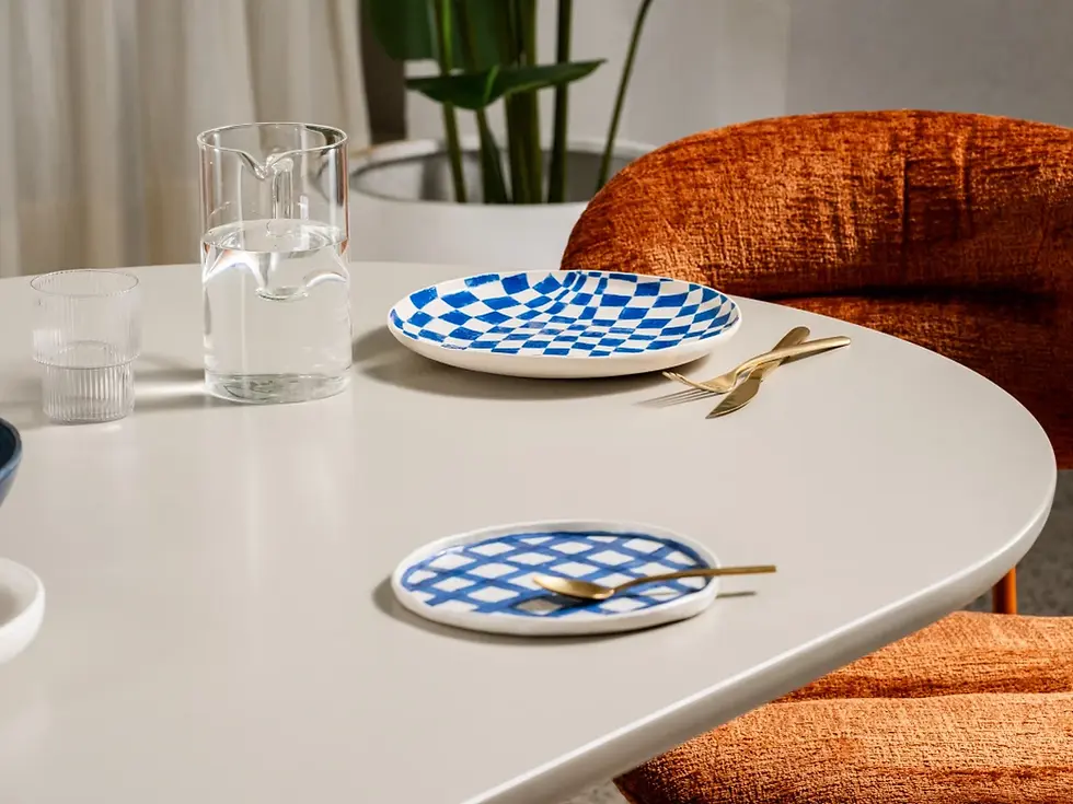 Thumbnail: Valencia Dining Table in Citrus & Putty