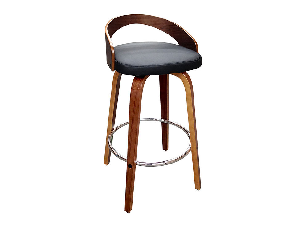 Cheeta Budget Kitchen Bench Stool, Black