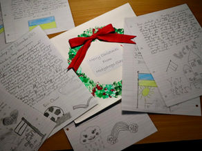 Chernihiv Governor reflects on letters and cards sent by Higham Primary School