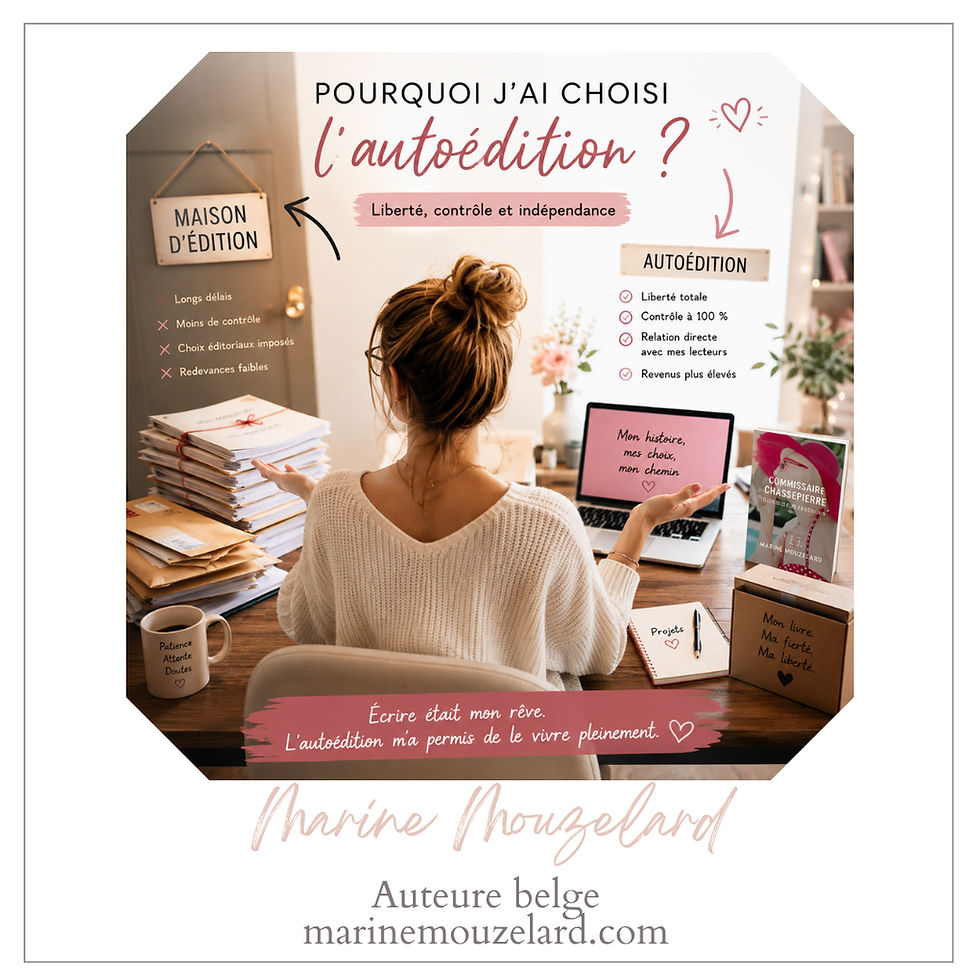 Pourquoi j'ai choisi l'autoédition ?