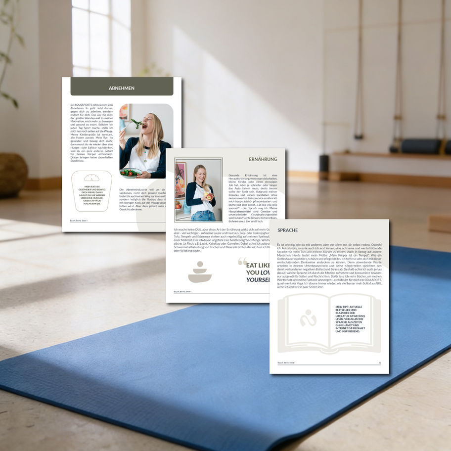 Leseprobe zum digitalen Fitness-Guide "Bauch, Beine, Seele" von SOULSPORTS by Alexa von Heyden