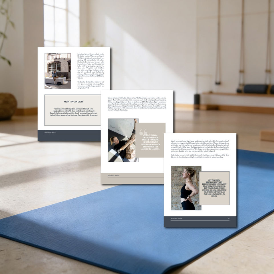 Leseprobe zum digitalen Fitness-Guide "Bauch, Beine, Seele" von SOULSPORTS by Alexa von Heyden