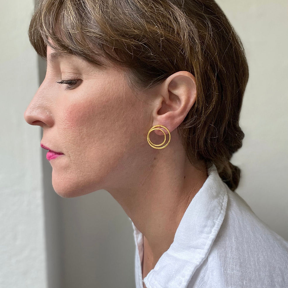 Thumbnail: Gold Loop Earrings
