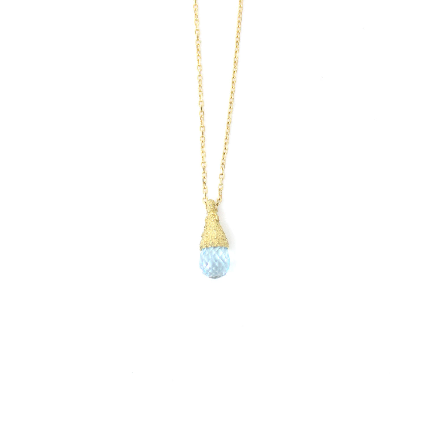 Topaz Briolette Pendant