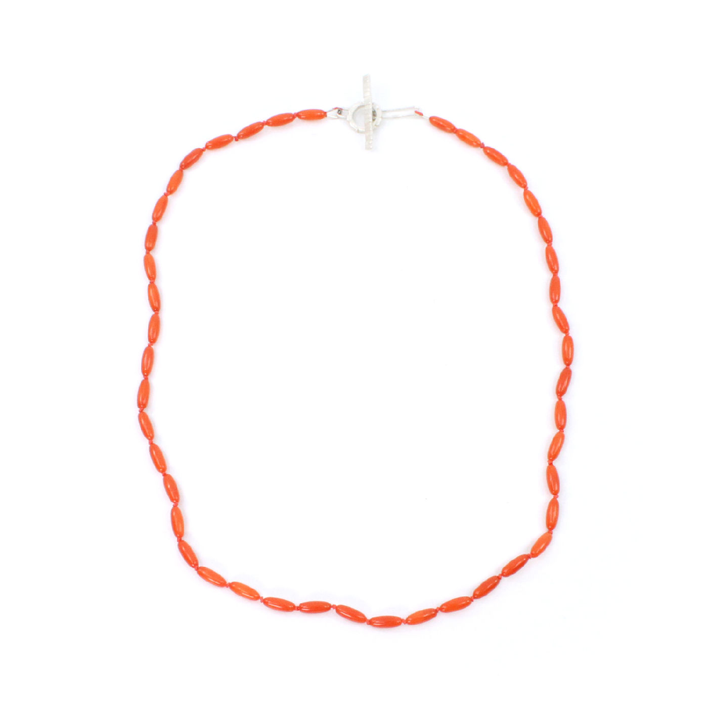 Coral Knotted Necklace