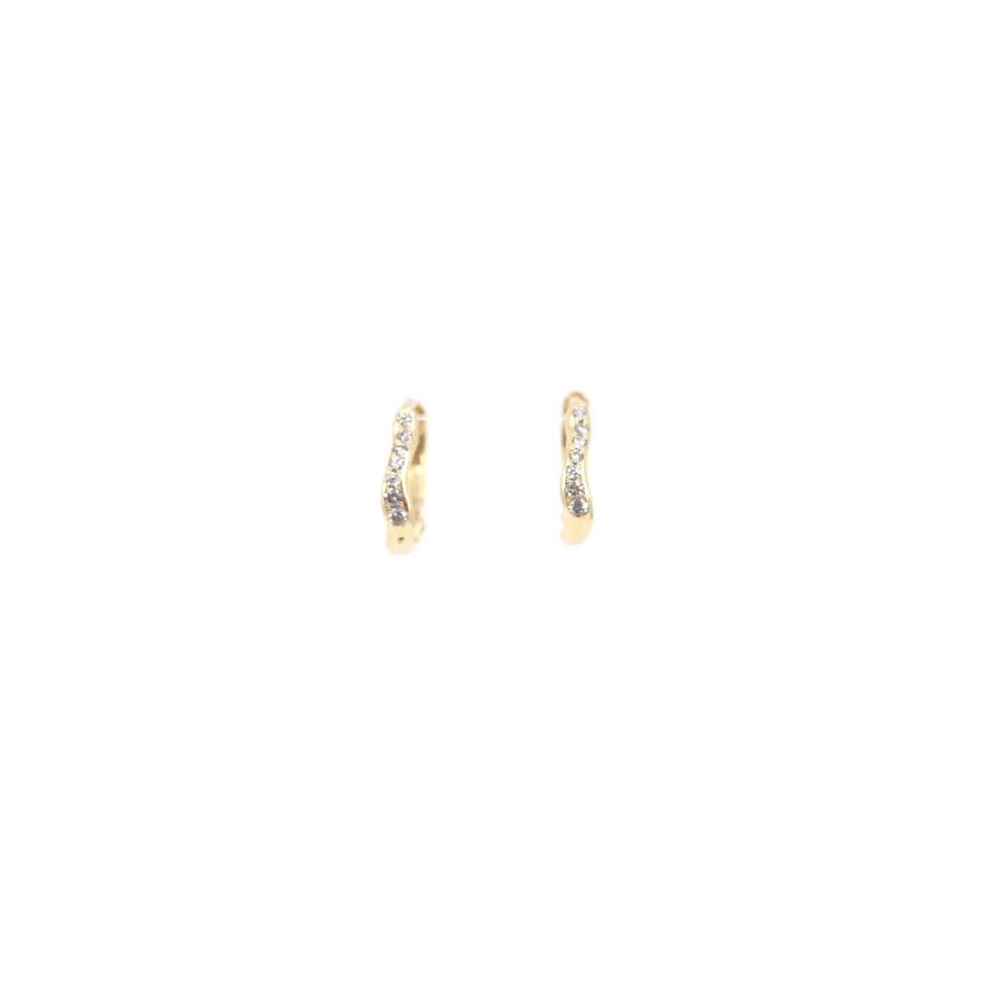 Tilda Mini Huggie Hoops with Diamonds