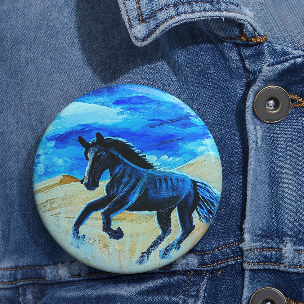 Magical Horse Pin Buttons