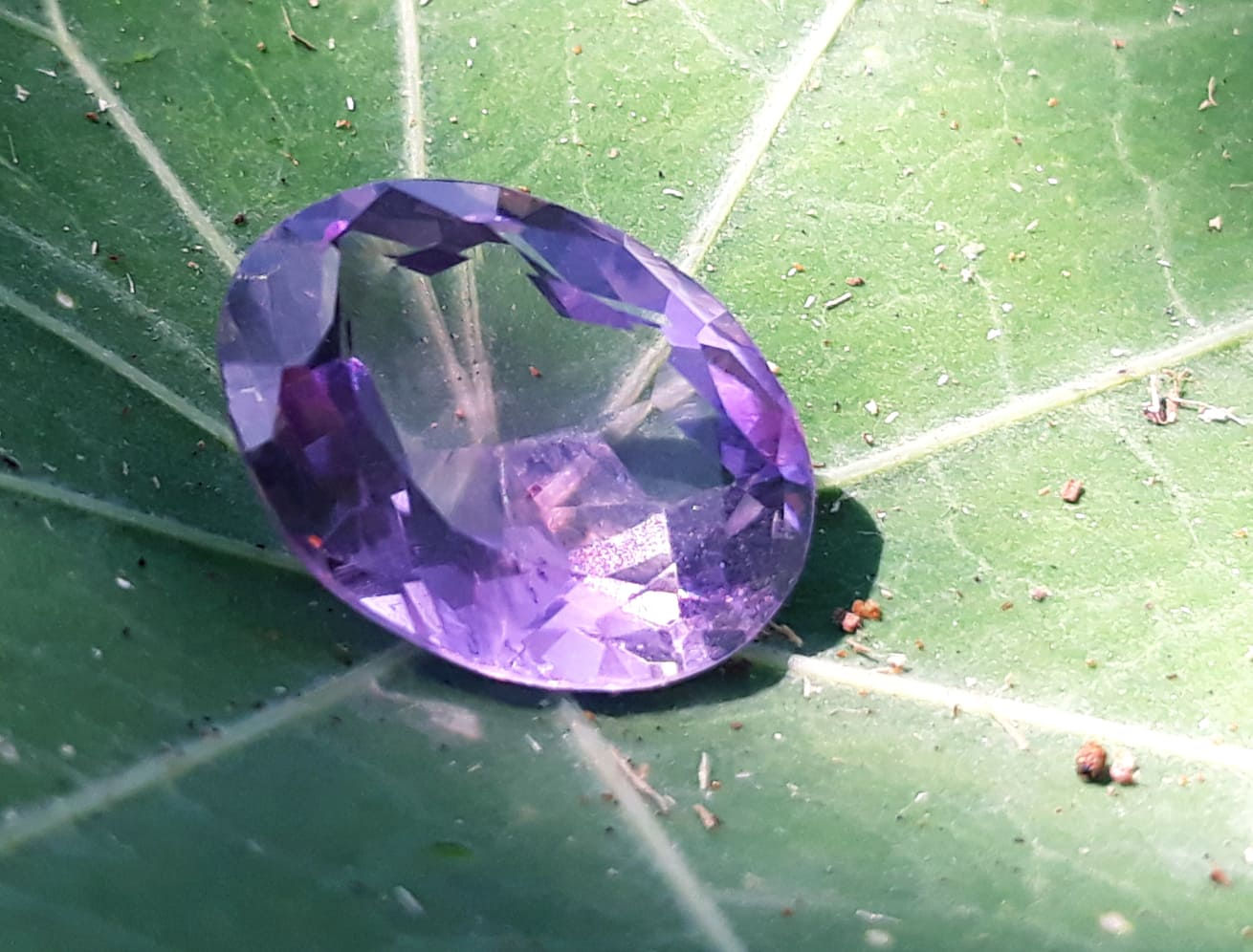 Amethyst Oval Faceted Gemstone