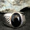 Thumbnail: copy of Black Onyx Designer 925 Ring Size 11 Mens