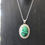 Thumbnail: Malachite Large Filigree 925 Silver Pendant