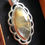 Thumbnail: Golden Rutile Fine Filigree 925 Silver Pendant