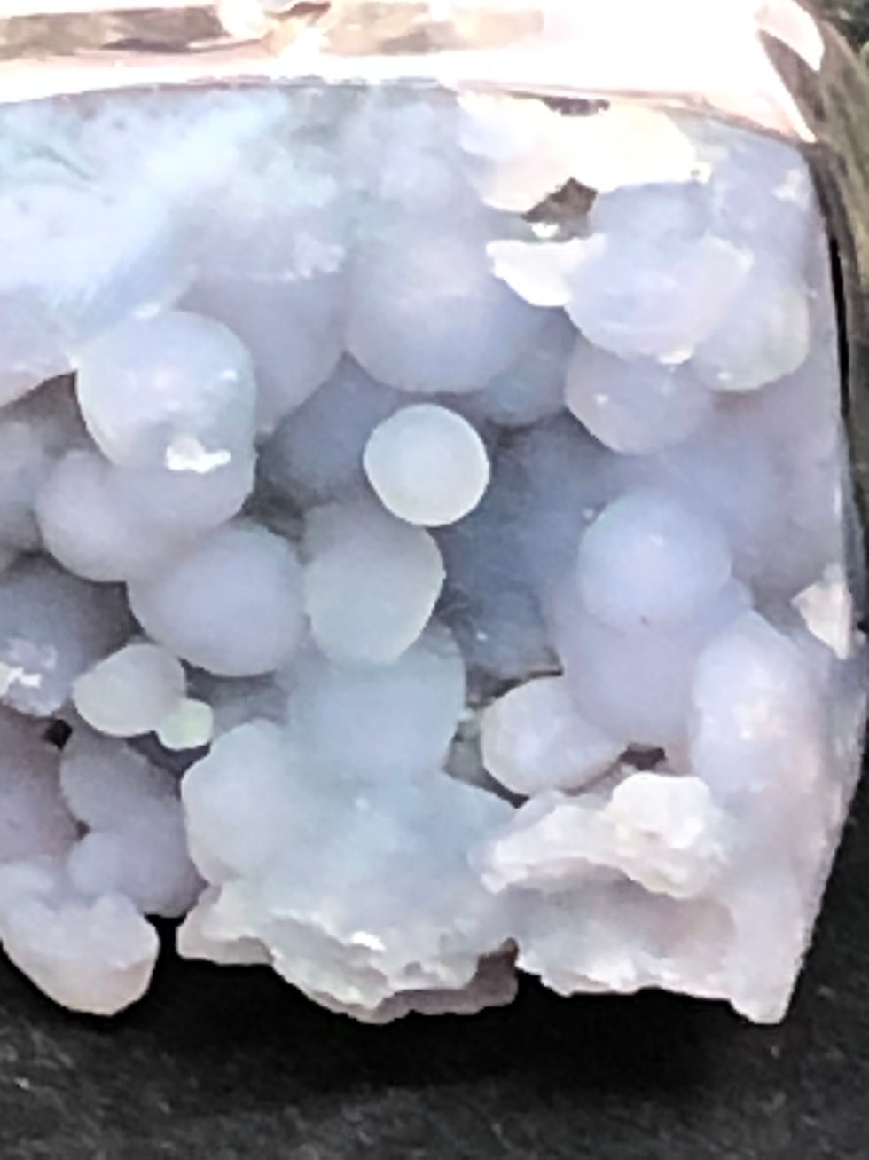 Thumbnail: 1.3" Grape Agate Pendant Crystal Silver 925
