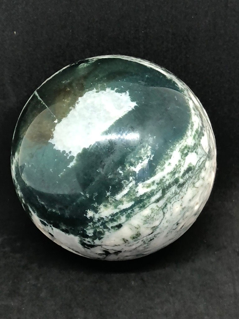Mystical Moss Agate Large Sphere