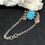 Thumbnail: 7.2" Larimar Cabochon Cut Silver 925 Bracelet