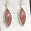 Thumbnail: Natural Strawberry Quartz 925 Silver Earrings