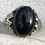Thumbnail: Black Onyx Designer 925 Ring Size 12 Mens