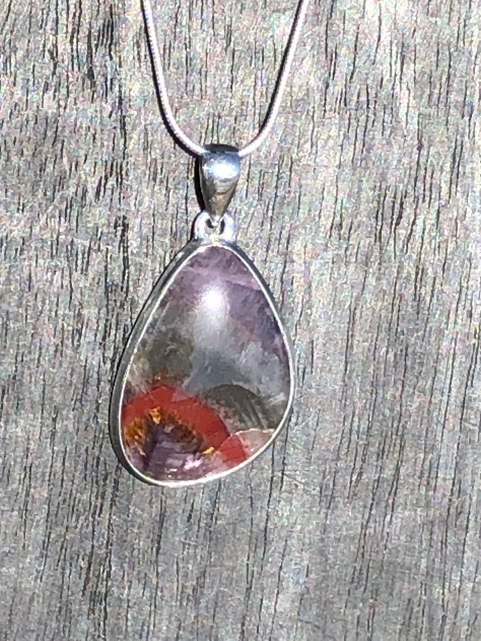 Thumbnail: 1.7" Super Seven Cacoxenite Silver 925 Pendant