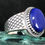 Thumbnail: Lapis Lazuli 925 Silver Men’s Ring – Size 11