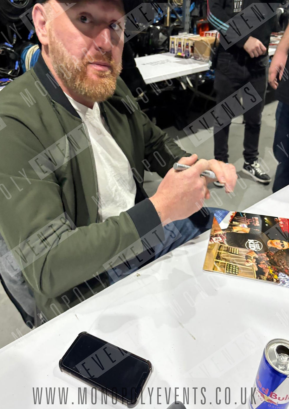 Thumbnail: 10x8" Three Man Band Entrance WWE Print Signed by Jinder Mahal and Heath Slater