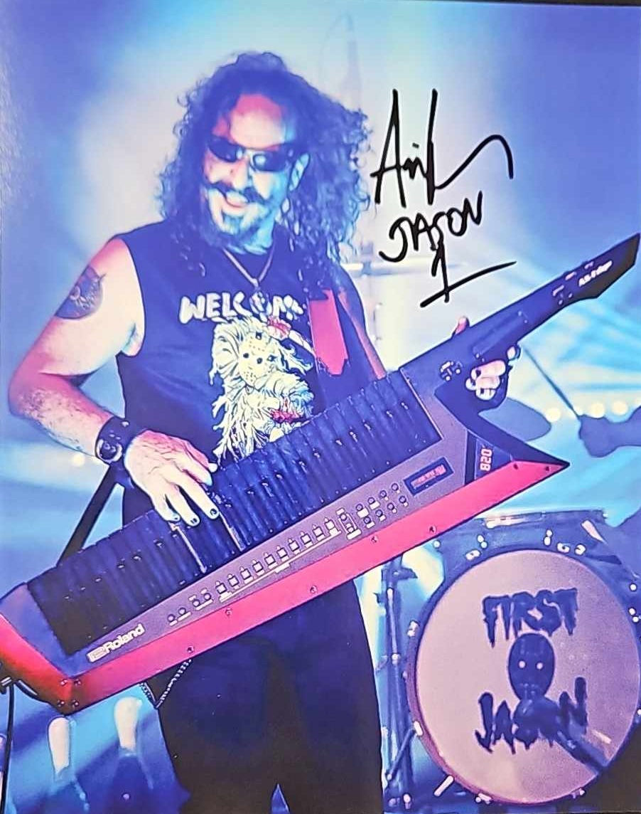 8x10" Ari Playing Key-tar Print Signed by Ari Lehman