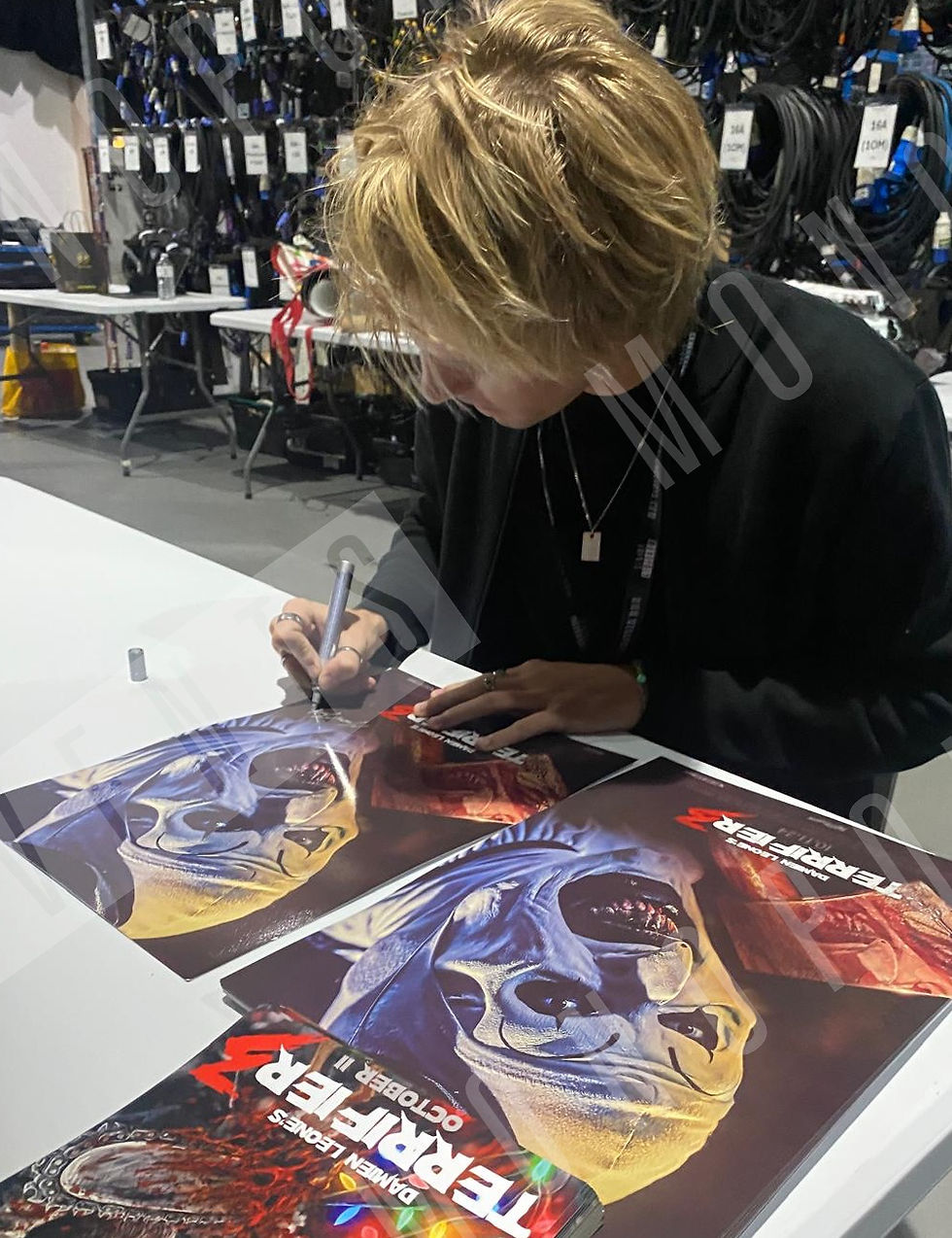 Thumbnail: 12x16" Terrifier 3 Poster Signed by 5 Cast