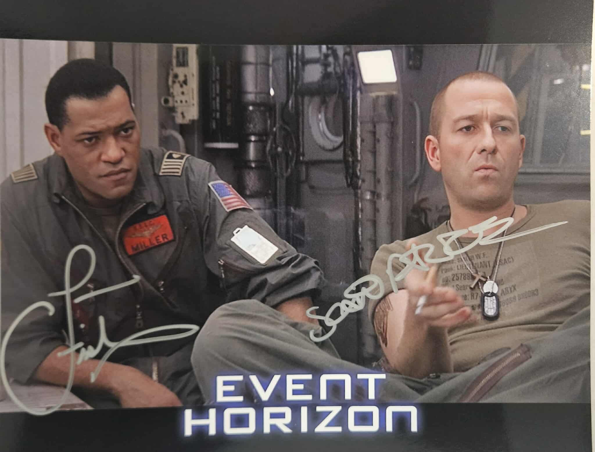 10x8" Miller & Smith Event Horizon Signed by Laurence Fishburne & Sean Pertwee