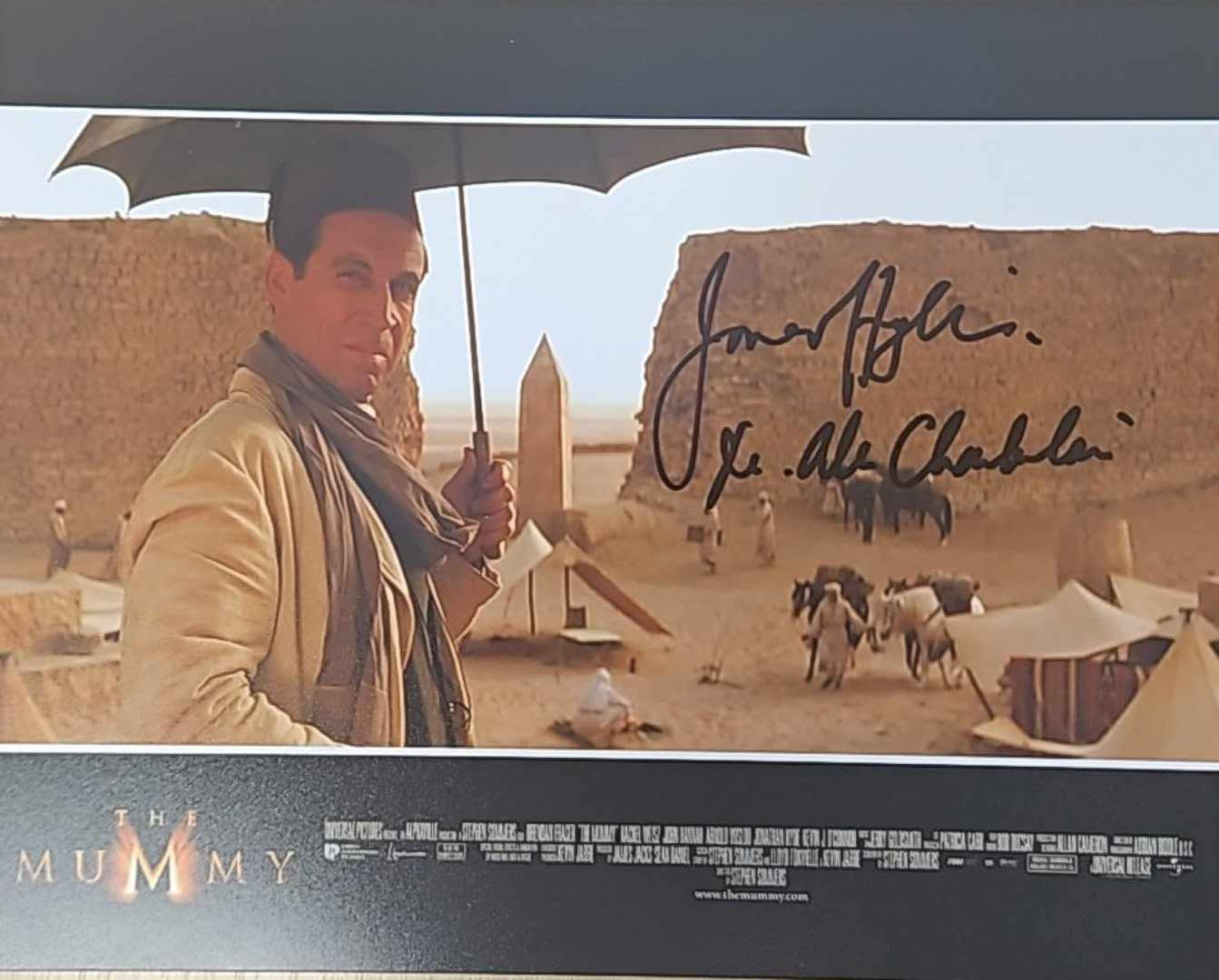 10x8" The Mummy Egyptologist Fuji Print Signed by Jonathon Hyde