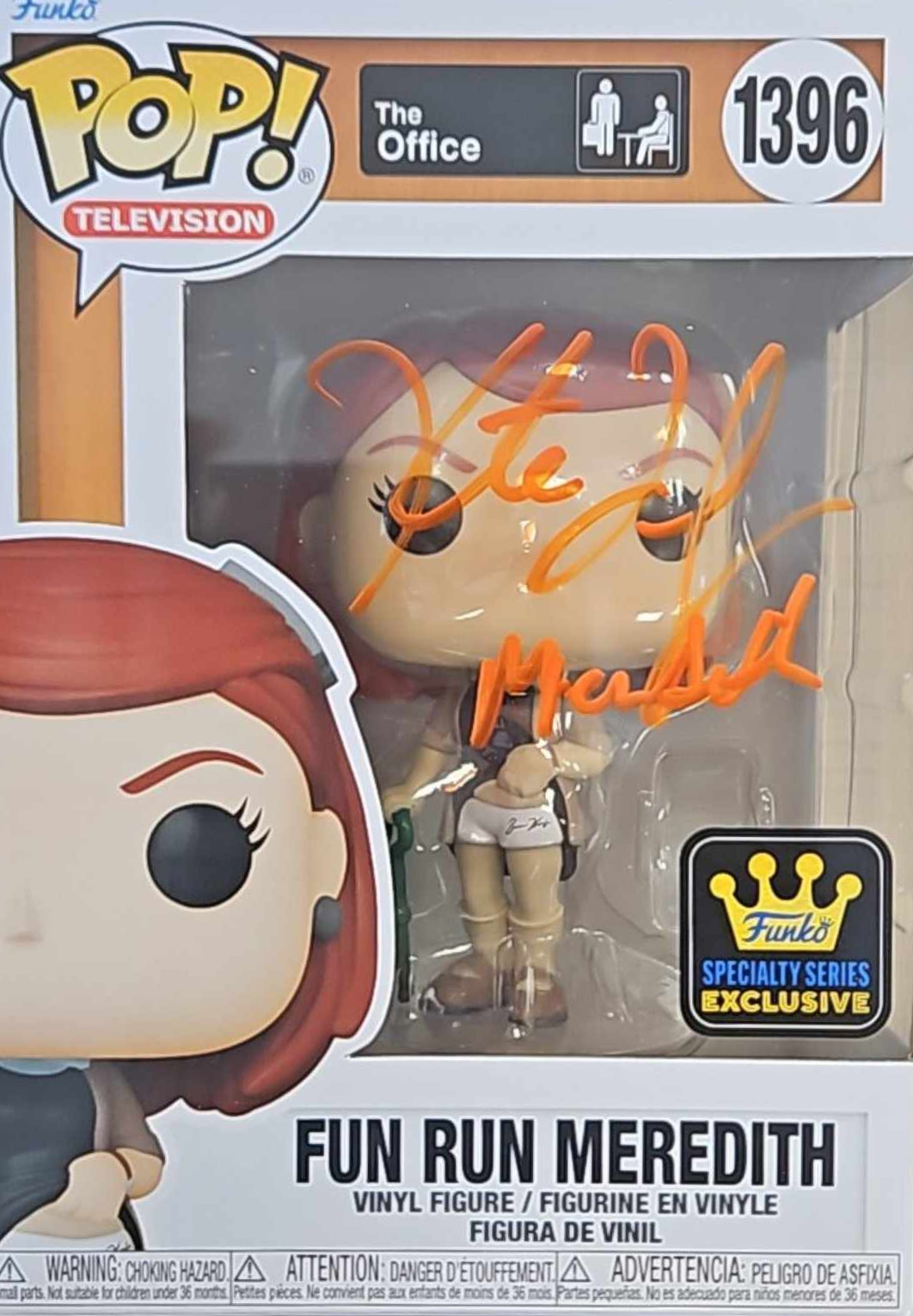 #1396 Television The Office Fun Run Meredith Funko Signed by Kate Flannery