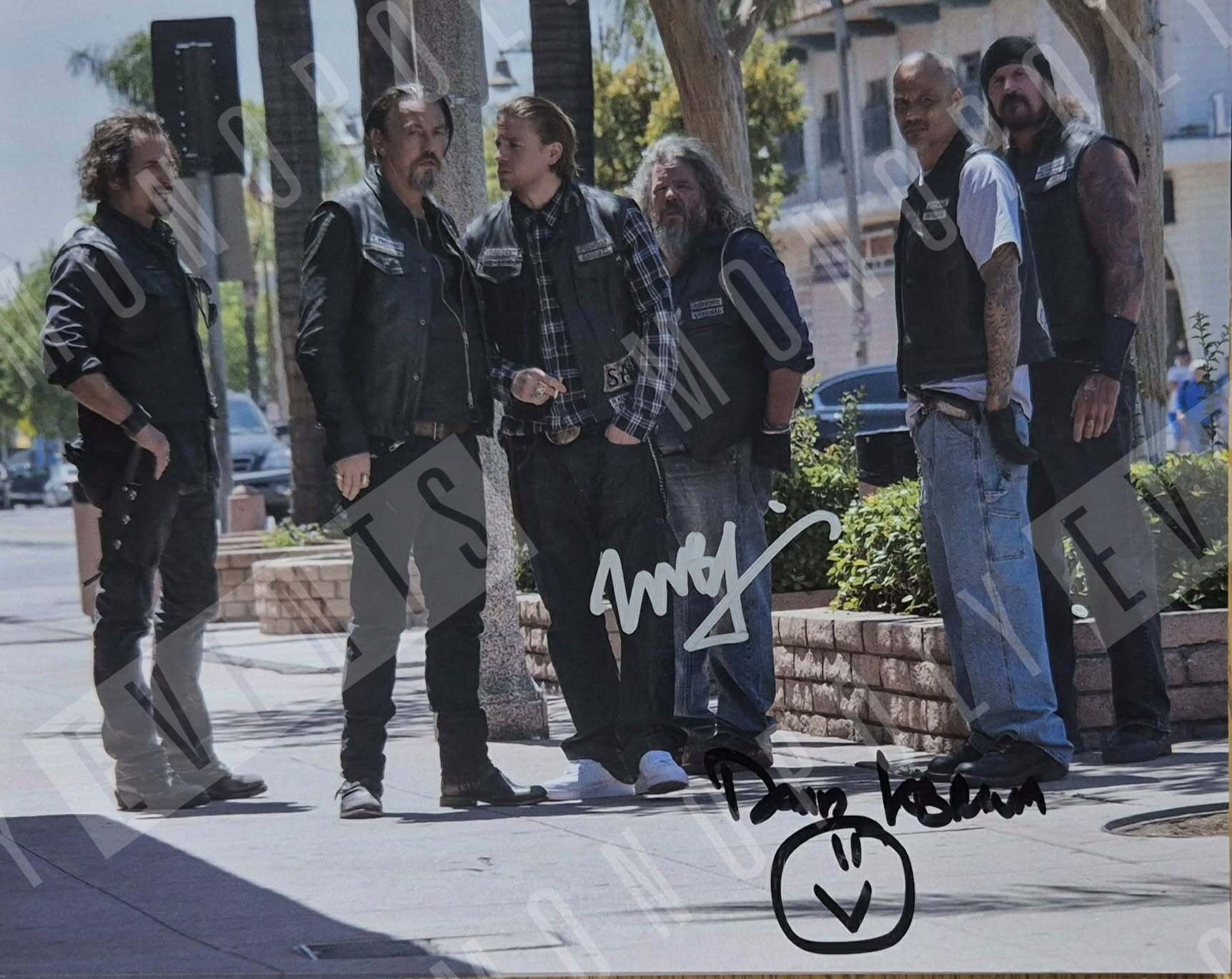 David Labrava & Mark Boone Jnr Signed Sons Of Anarchy 10x8” Print