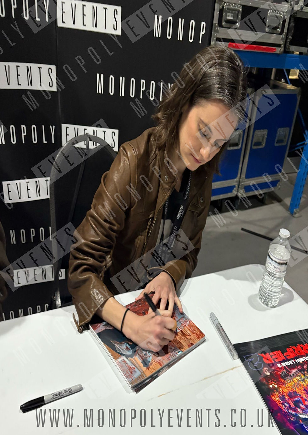 Thumbnail: A3 Terrifier 2 Poster Signed by LaVera, Fulham, Voysey, Hartnett, and Voight