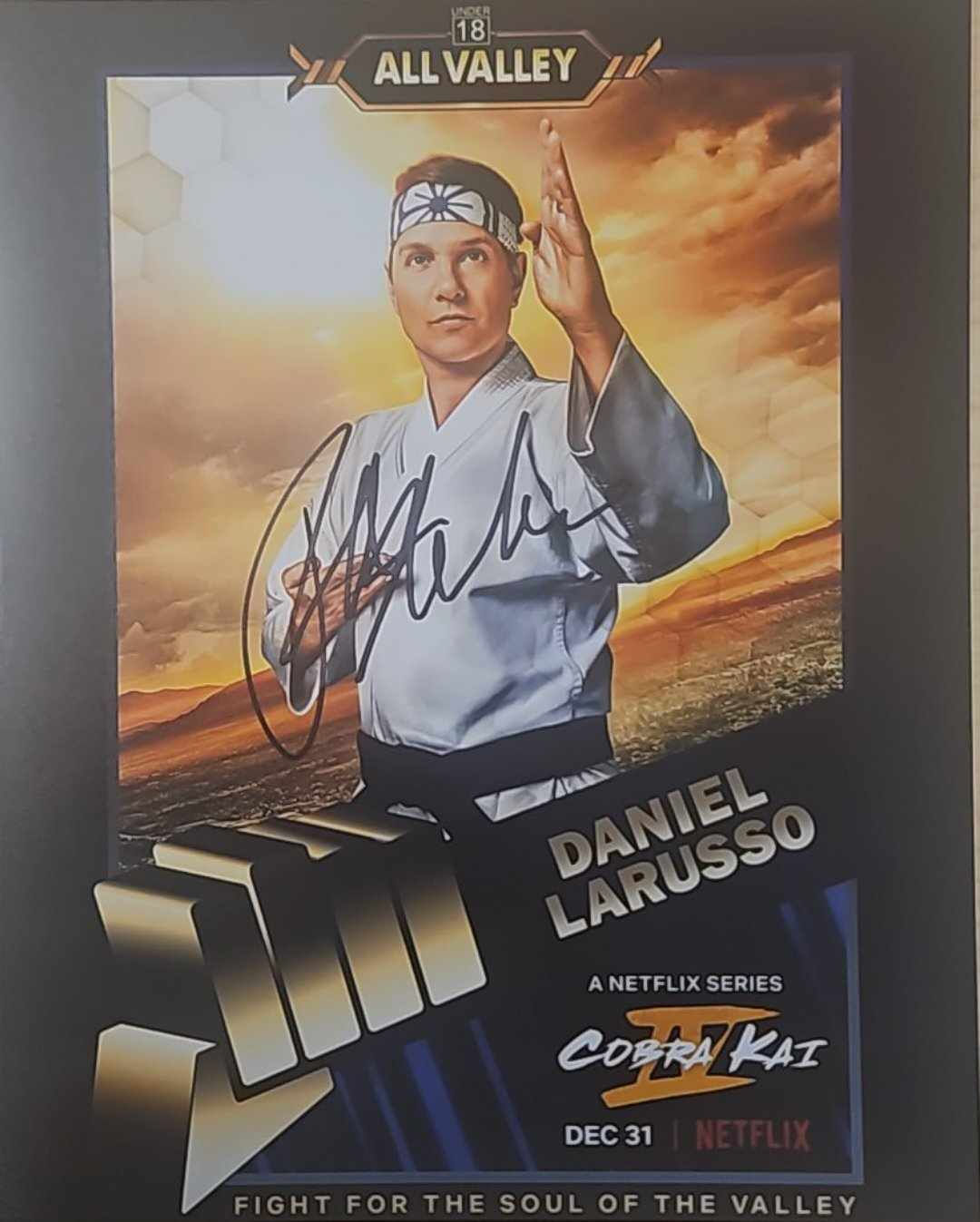 8x10" Cobra Kai LaRusso Promo Fuji Print Signed by Ralph Macchio